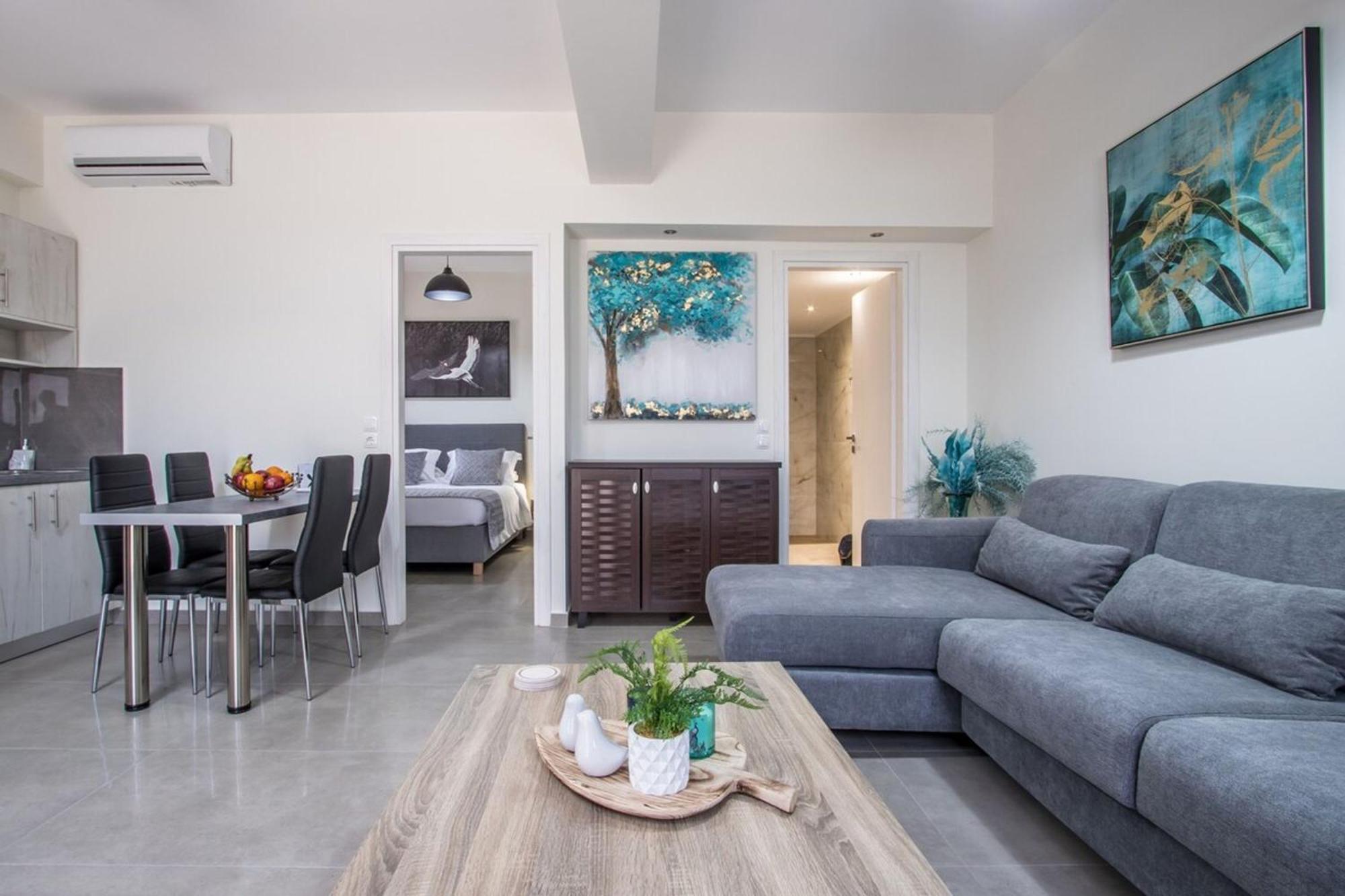 Luxury Katsoulakis Apartments In Countryside Alikianos Luaran gambar